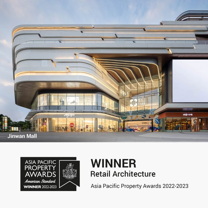 10 Design Jinwan Mall wins at the Asia Pacific Property Awards